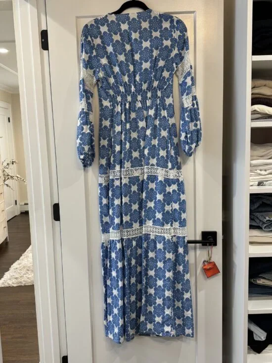 Temptation Positano Linen Maxi-Dress, S, Made in Itay - Picture 2 of 4